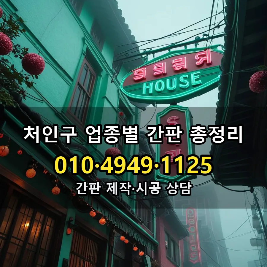 업종별 간판 총정리 설치 현장